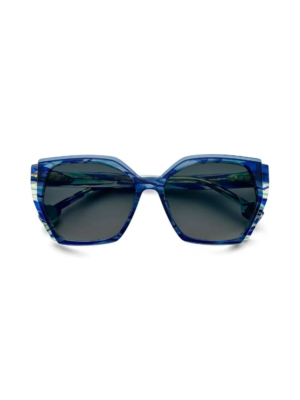 New Etnia Barcelona Women's Sunglasses Blue Acetate Frame SYLYS BL 57